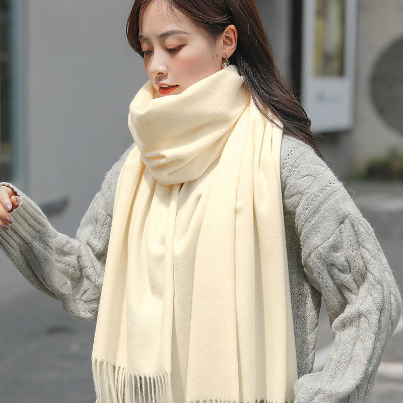 Bufanda gruesa unisex otoño-invierno de cachemira estilo japonés coreano