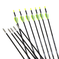 3.2 inner diameter 40T high carbon arrow recurved composite competitive practice X10 transitional pure carbon arrow ACCMOS finished arrow