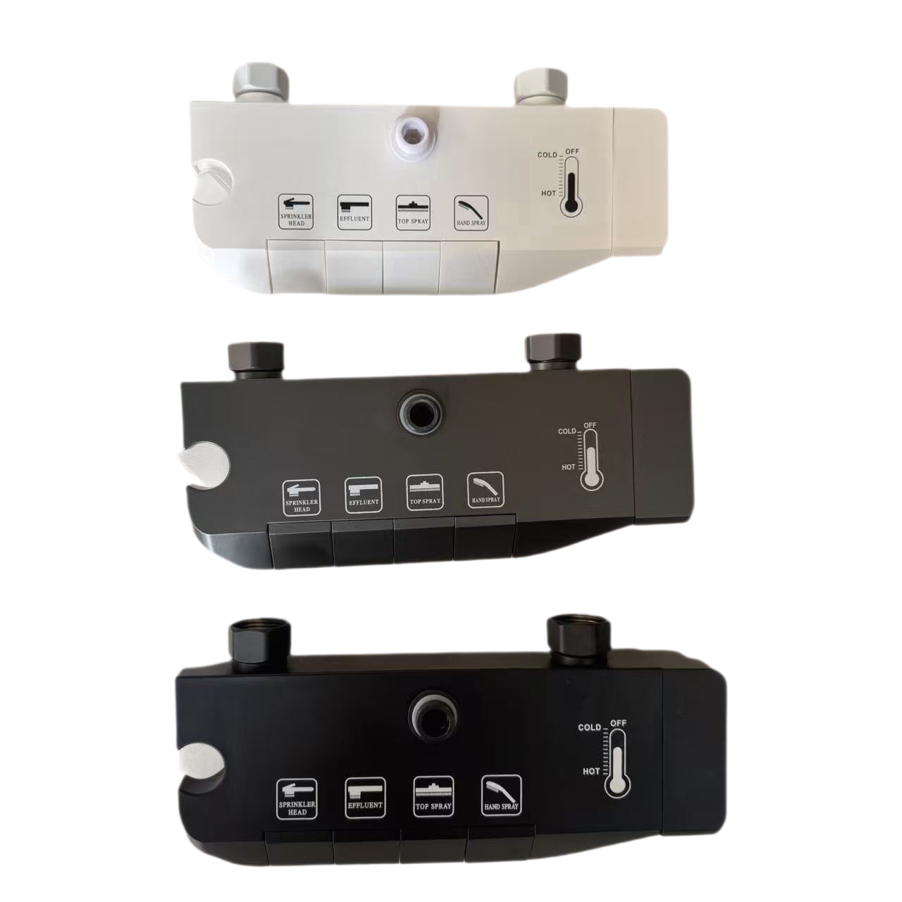 Accesorios de ducha de baño doméstica cuerpo principal pistola de llave gris cuerpo de válvula de pulsador mezclador universal