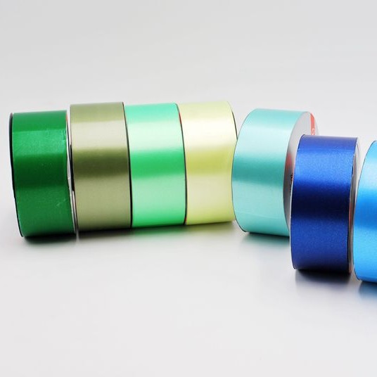 Transfronterizo 5cm100 tamaño plástico PP cinta boda fiesta decoración flores regalo DIY embalaje cinta rebobinado