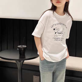 童装女童短袖t恤夏装2026新款儿童夏款中大童女孩百搭上衣夏季潮t
