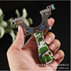 Street slingshot with flat rubber bands, metal Olympic monster with accessories, wholesale
