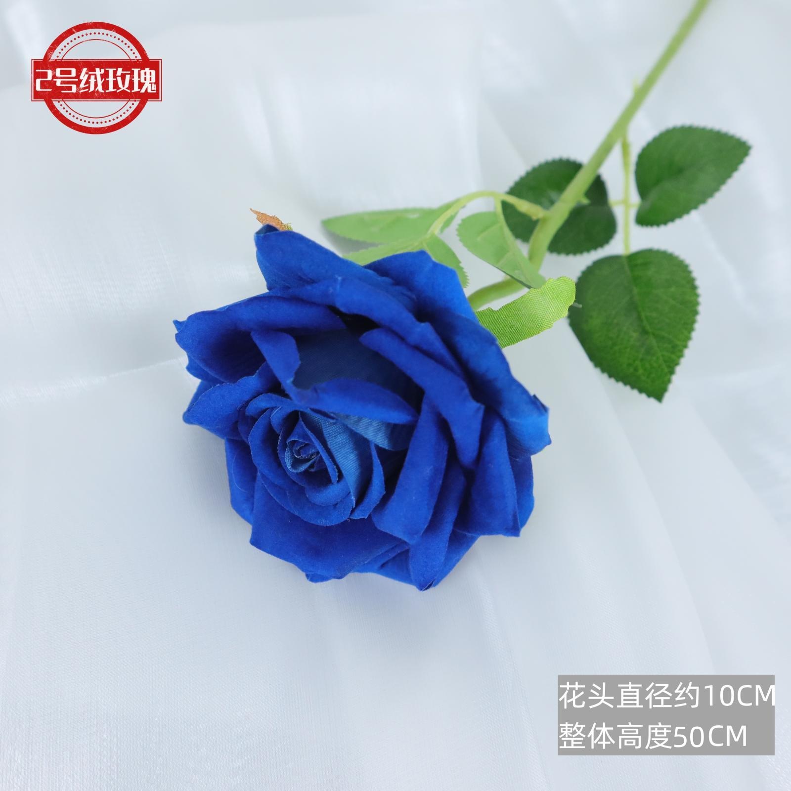 Rosa artificial sensación franela Rosa flor artificial ramo de la boda flor artificial Flor de seda hogar de gama alta al por mayor