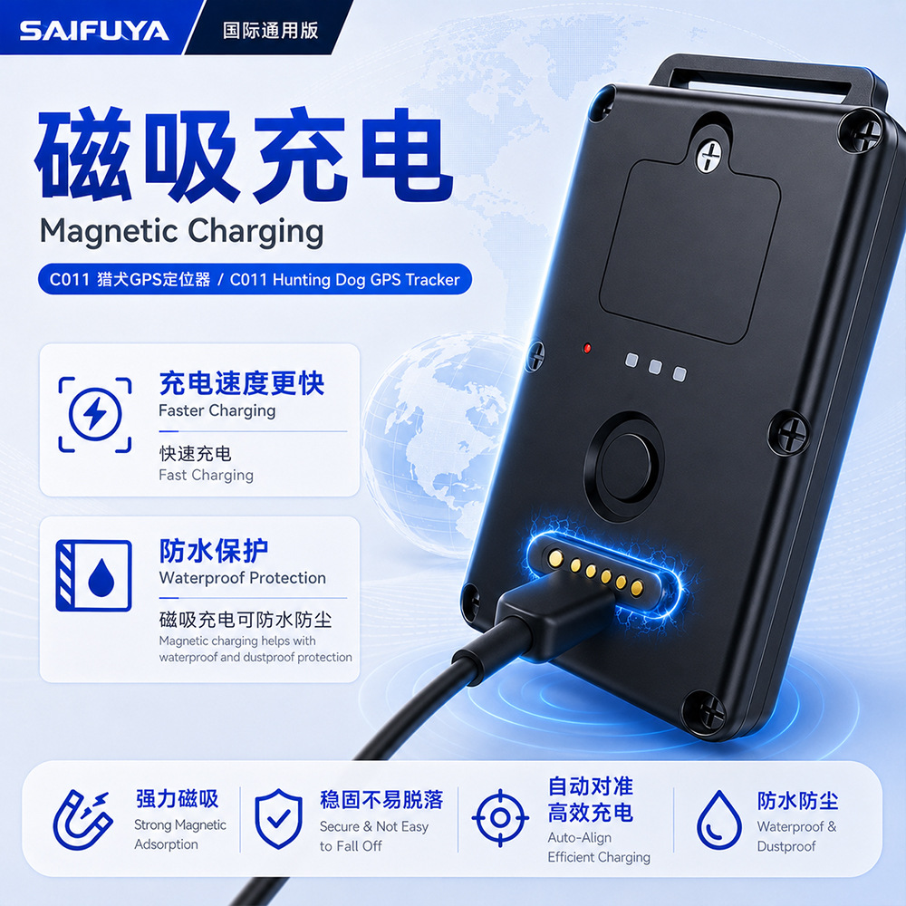 Pet GPS tracker for large猎犬，防丢设备，海外国际通用版，谷哥多语言大容量。