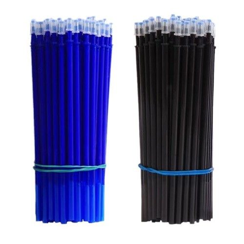 Erasable 0.5mm pencil core, easy to erase, easy to erase, heat-resistant student neutral pen refills, wholesale promotions, crystal blue calligraphy