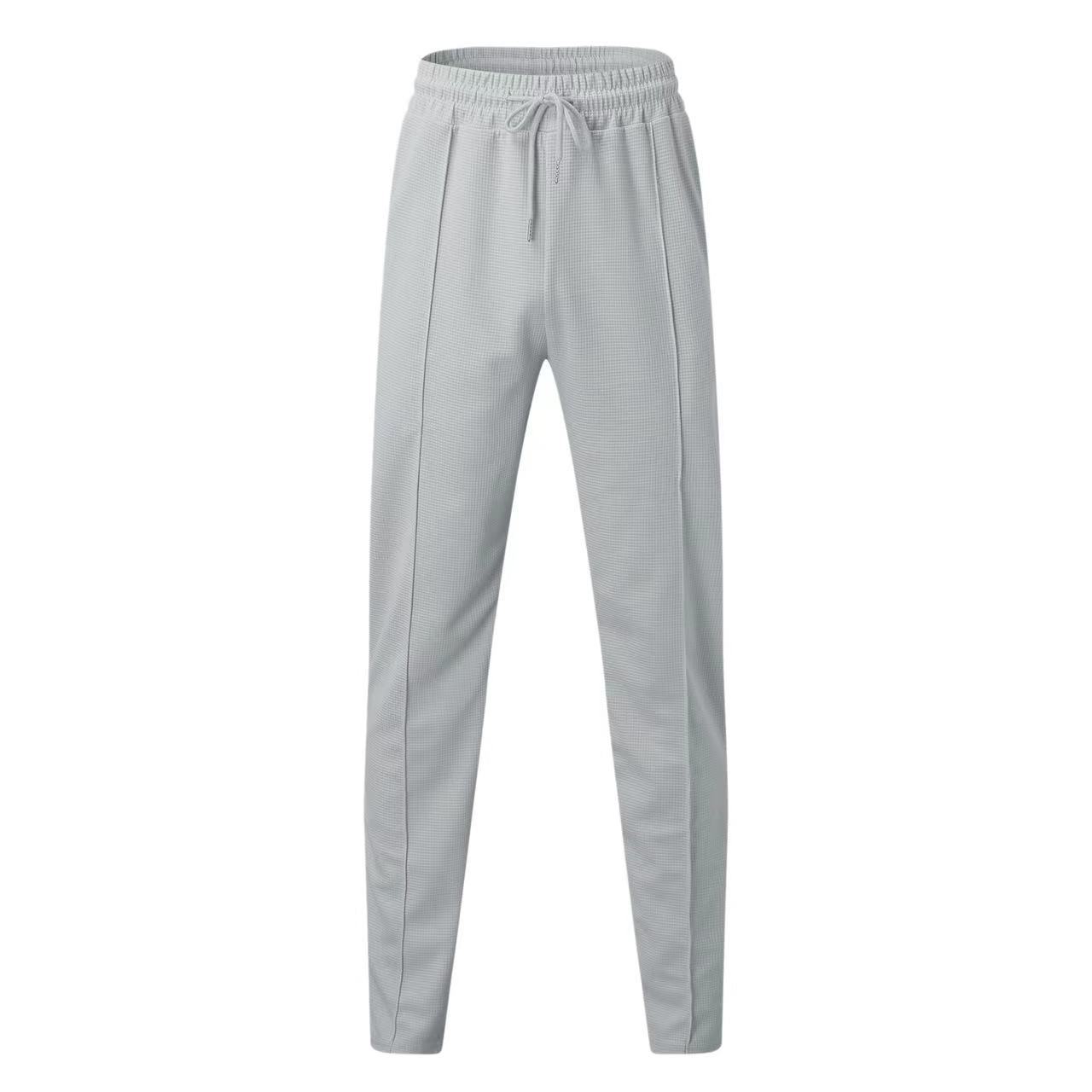 Men's Half-zip Activewear Set Long Sleeve Top And Pants For Gym_voghion.com