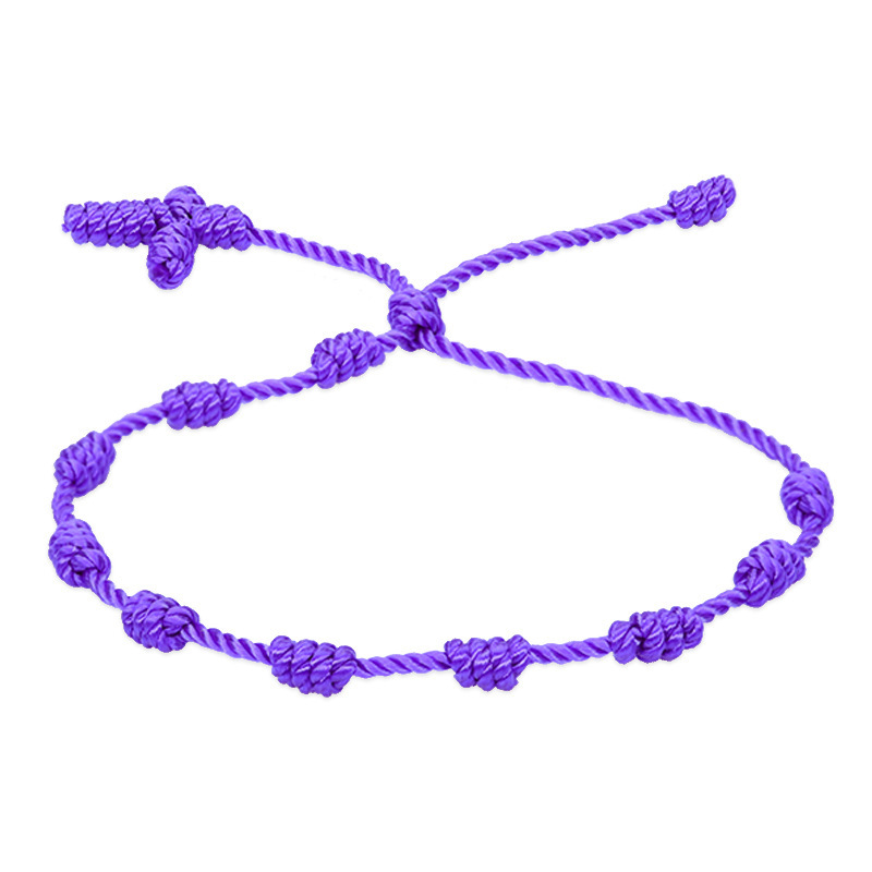 Cross-Border Hot Selling Multi-Color Friendship Bracelets, Parent-Child Friendship Bracelets, Male and Female Teenagers' Zodiac Year Red Rope Bracelets