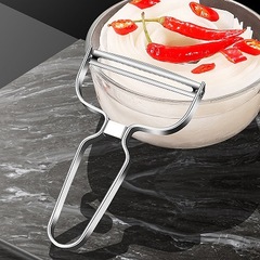 Cross-border 304 stainless steel thickened large-scale peeling knife kitchen fruit and vegetable peeler multi-purpose shredder