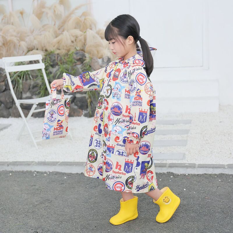 Pacifier Kidsren's Raincoat Baby Toddler One-Piece Raincoat Poncho Outdoor Waterproof Windbreaker Jacket Thickeneded Version