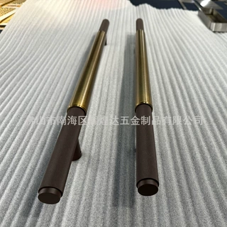 不锈钢拉手加厚圆管玻璃大门拉手防指纹定制酒店推拉双开门把手