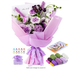 Purple rose bouquet