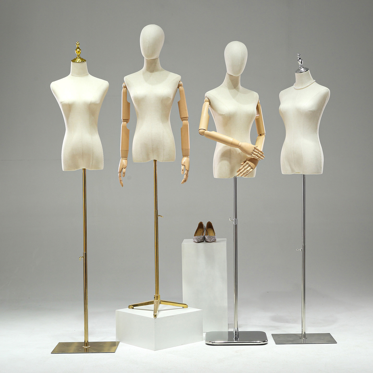 Maniquíes de medio cuerpo para tienda de ropa femenina, perchas para maniquíes, modelos de cuerpo humano artificiales, lencería, vestido de novia, soporte de exhibición para escaparate