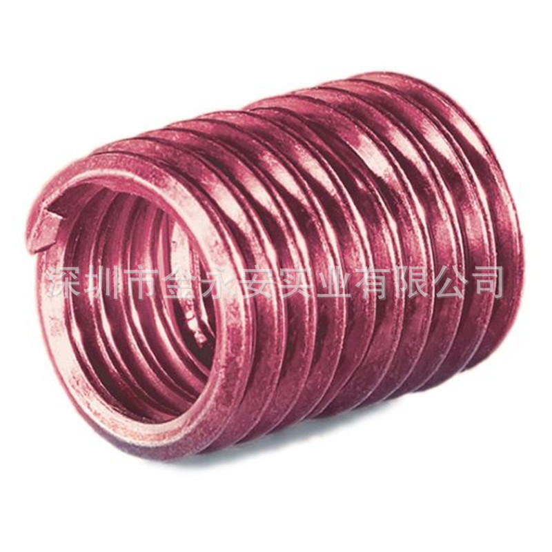 批发2TLM-5×.8C-5.0 褐红色自锁式KATO无尾螺套防松耐磨螺栓