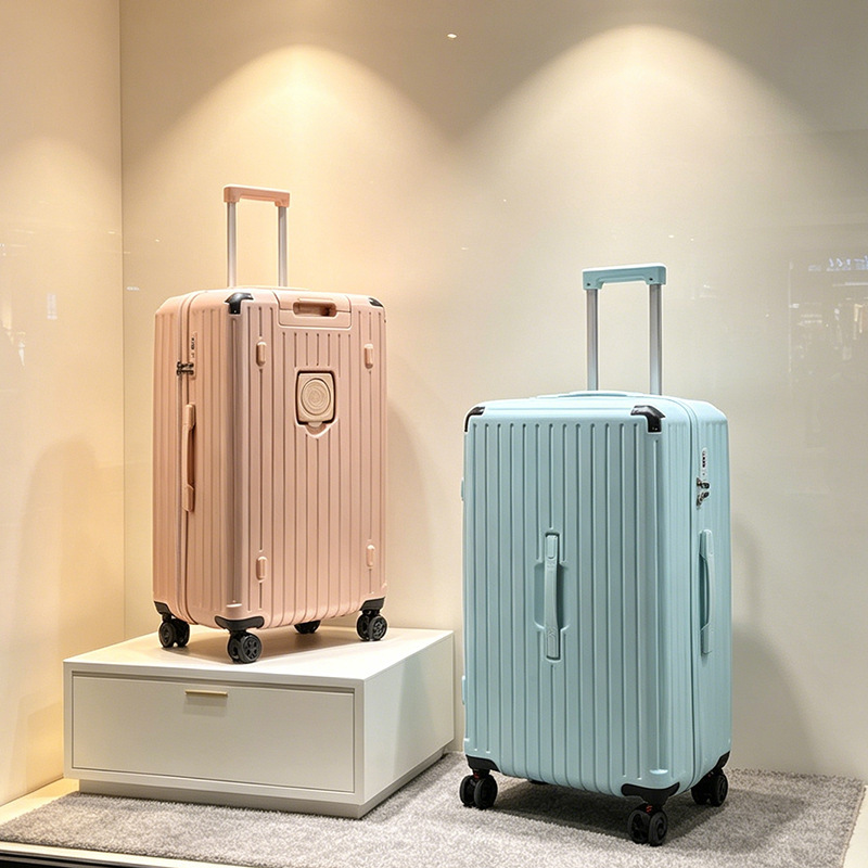 Sanqi Open-Top Suitcase with 5 Wheels, Large Capacity, Student Trolley Case, Thickened, Sturdy and Durable, Corner-Protected Password Lock Travel Suitcase Sanqi Open-Top Suitcase with 5 Wheels, Large Capacity, Student Trolley Case, Thickened, Sturdy and Durable, Corner-Protected Password Lock Travel Suitcase