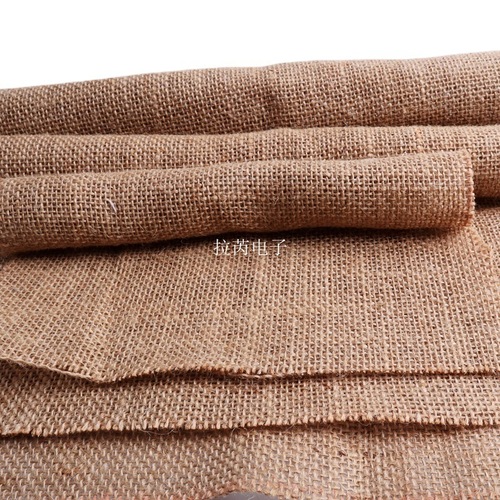 50*50 jute cloth natural burlap laminated burlap bag handbag garden potted Christmas crafts