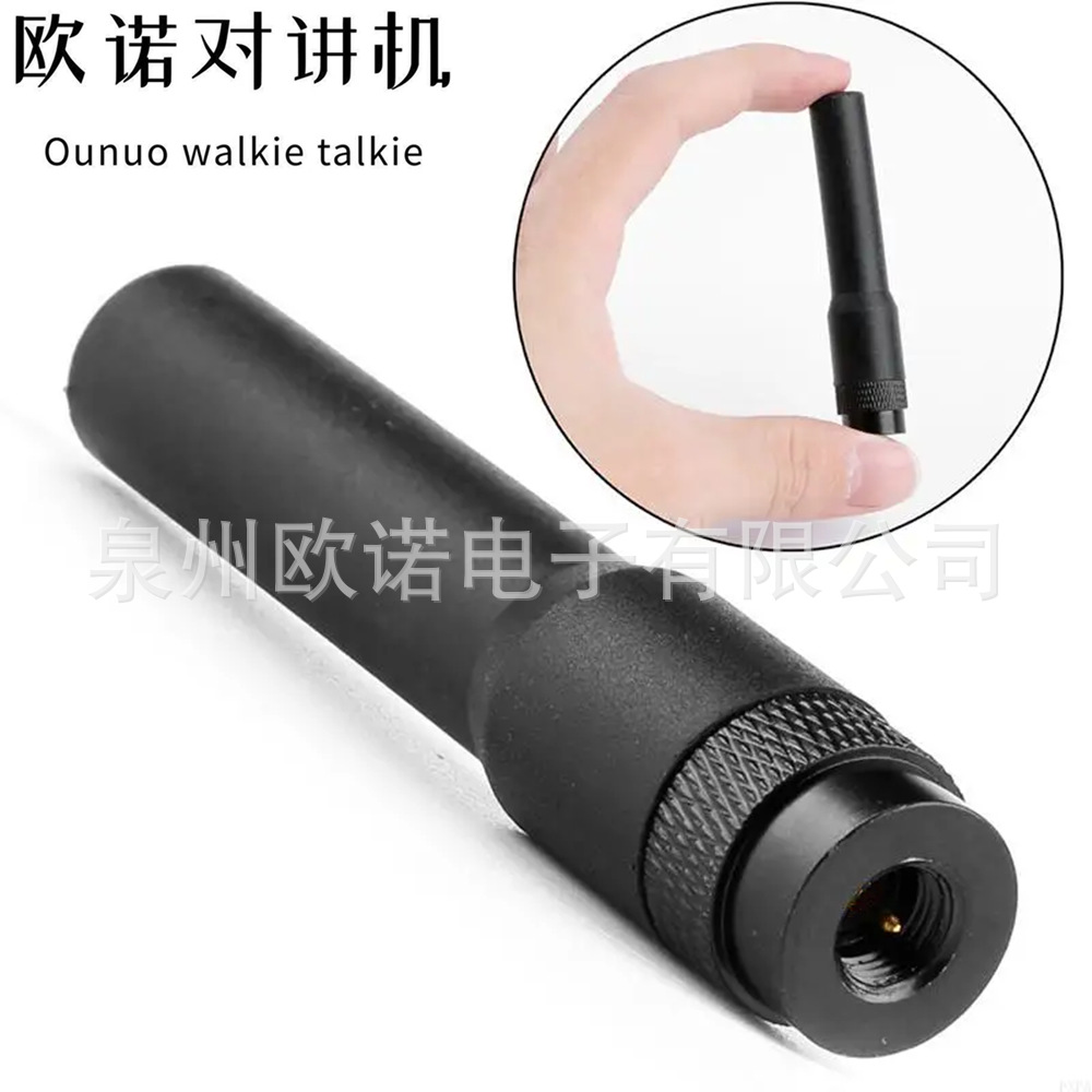 适用欧讯八重洲VX5R/6R/7R对讲机SF20公头UV双段软质硅胶天线黑色