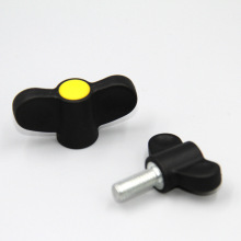 鑫华泽定制尼龙内外丝蝶形把手 机翼型塑料通孔螺母旋钮 开关把手