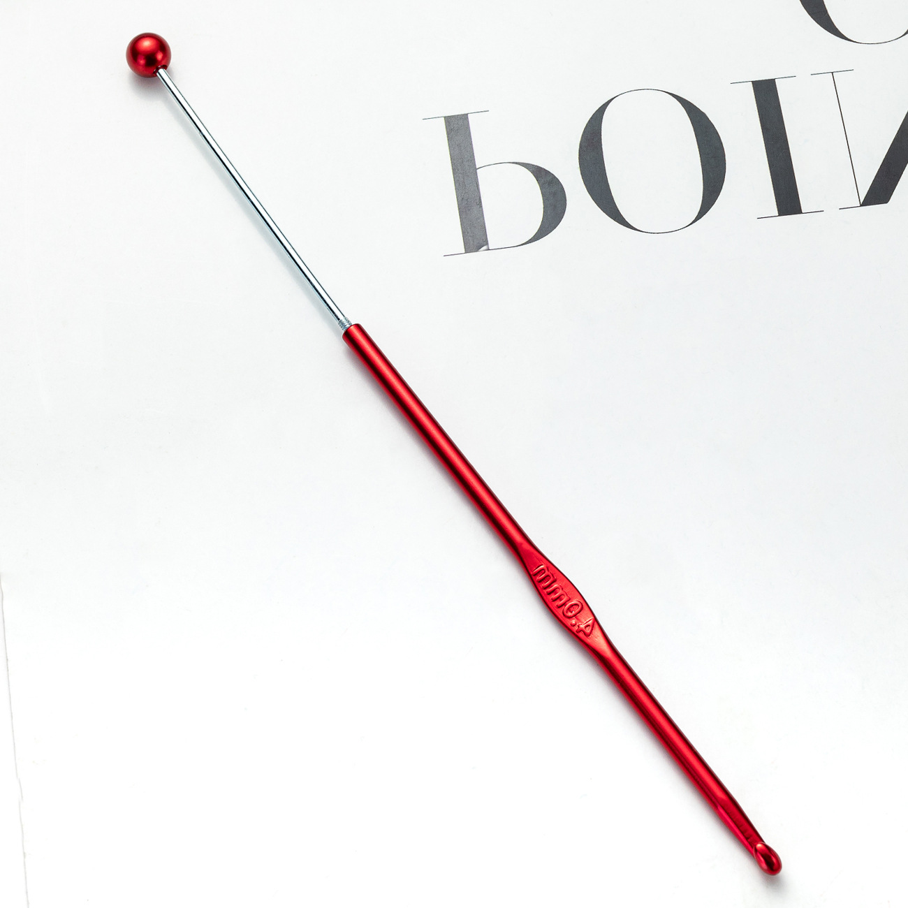 DIY ganchillo de cuentas de una sola cabeza de ganchillo de tejido DIY herramientas de ganchillo de metal ganchillo suéter aguja de suéter