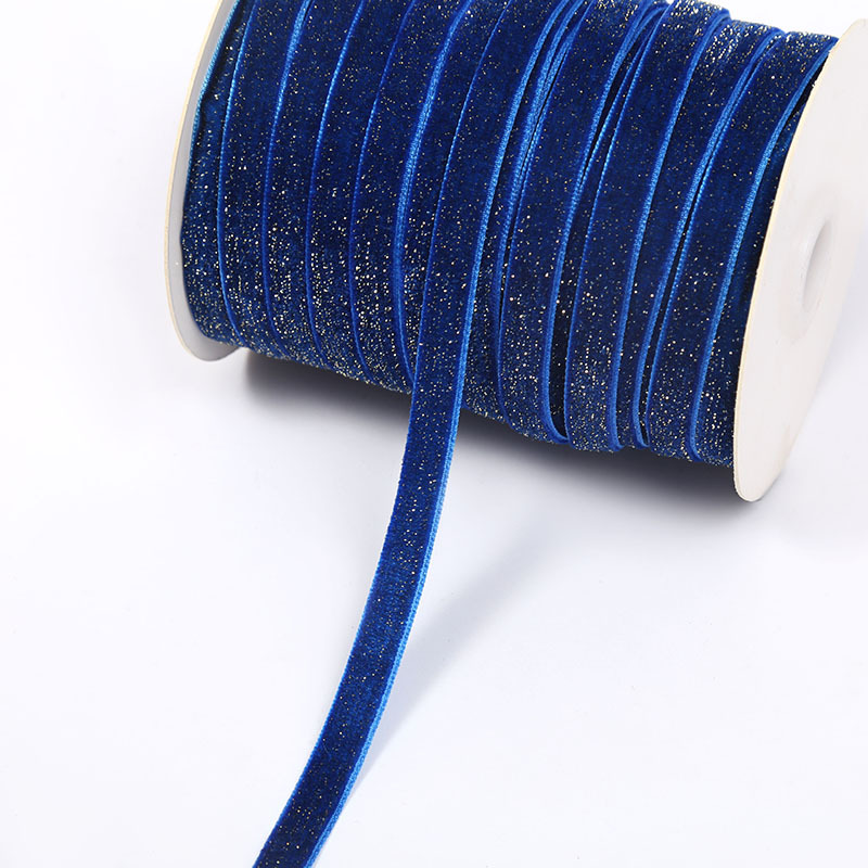 Golden Star Point clip de cinturón de terciopelo de seda dorada de terciopelo de una sola cara accesorios de ropa de una sola cara cinta decorativa pequeña orden se puede arreglar