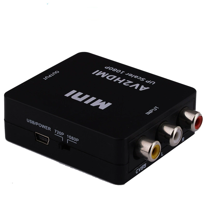 HDMI к AV небольшой белый корпус полного диапазона конвертер hdmi vga av 1080 Сан Лотос RCA телевизионная кросс-бордер настройка