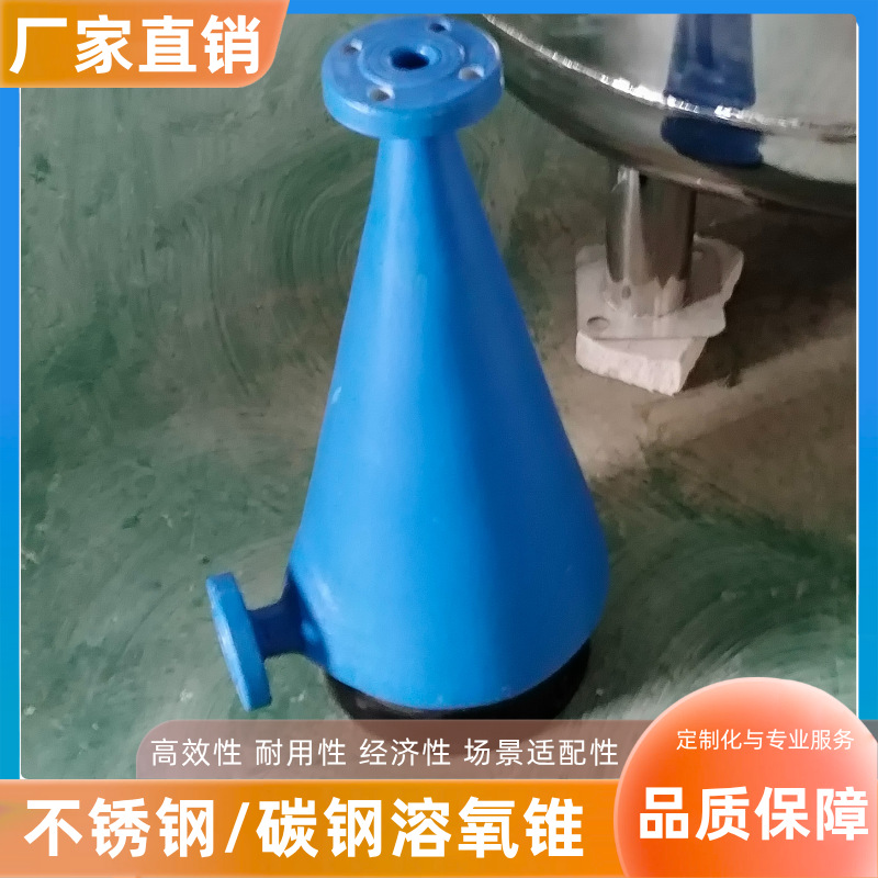 不锈钢溶氧锥水产养殖循环水耐高压氧气锥混合器增氧设备