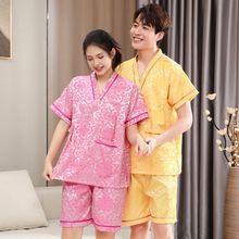 跨境新款汗蒸服男女通用涤棉艾灸浴服美容按摩服男大码足疗洗浴桑