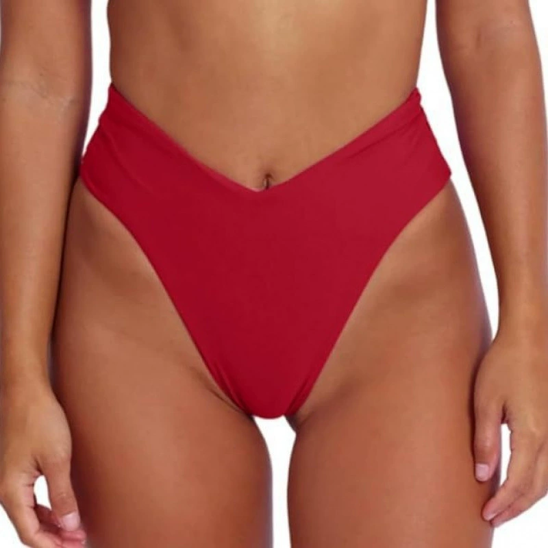 2025 Европейский и американский кросс-бордерный разноцветный сексуальный однотонный раздельный купальник бикини с нижней частью