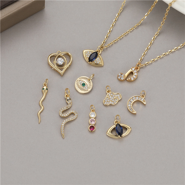 Fashionable pendant with zircon handmade