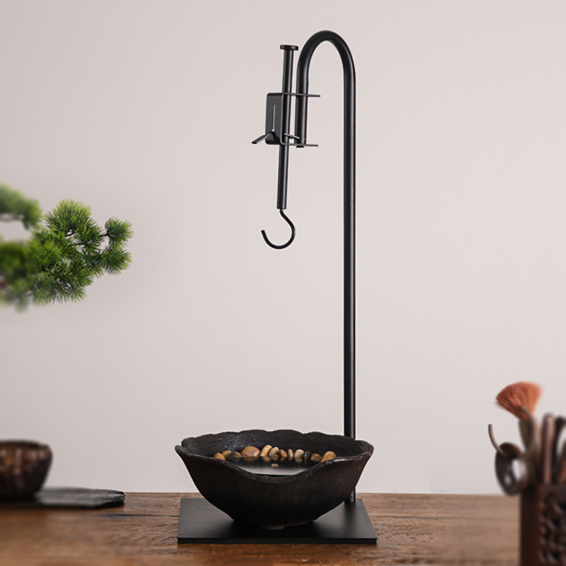 Cocina de té del hogar gancho libre vintage viejo barro de roca eléctrica estufa de cerámica arte del té gancho Kung Fu juego de té accesorios gancho vertical