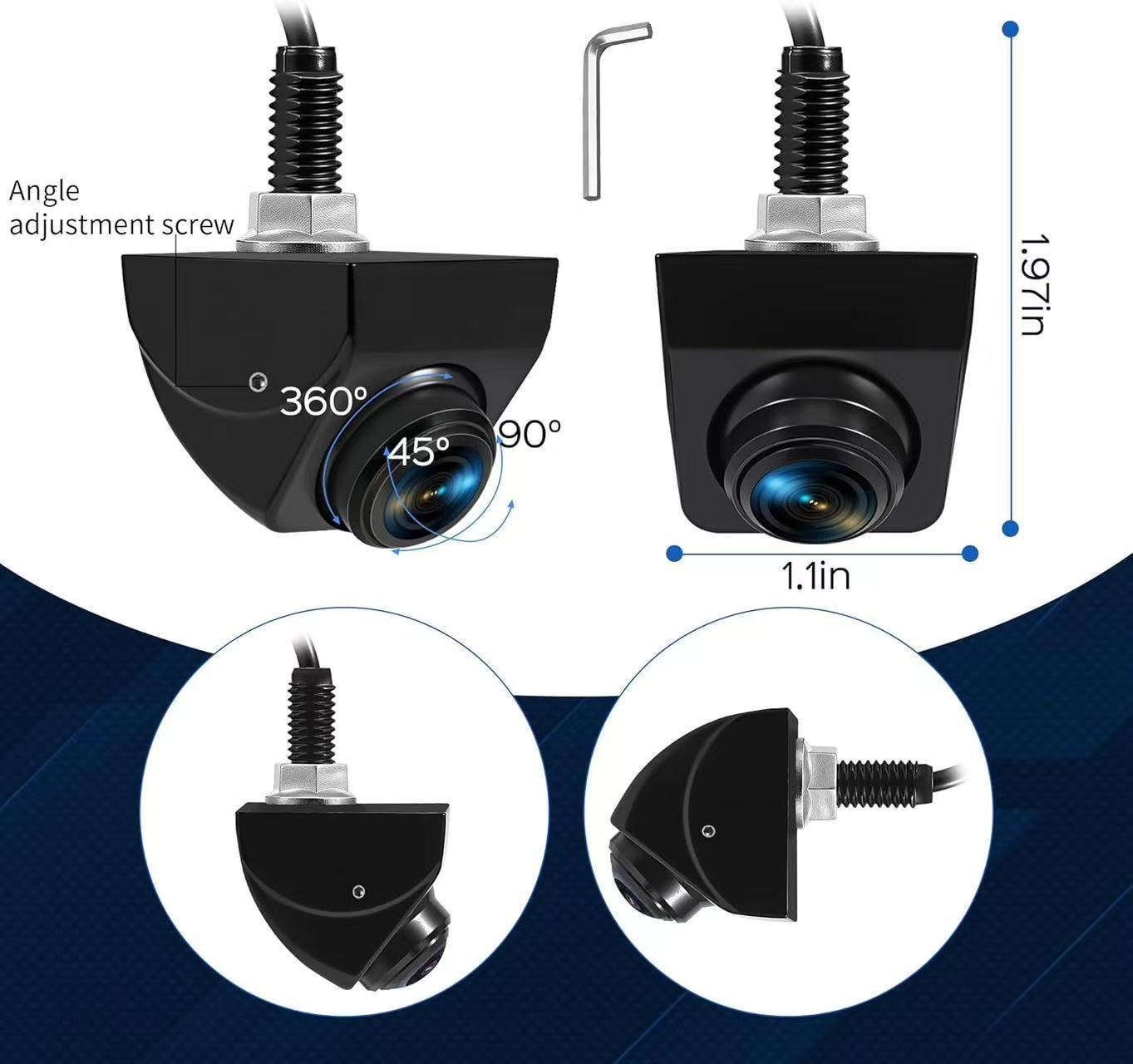 General Motors Front View Car Backup Camera-1080P Metal Ahd170 ° Wide-Angle Rear View with Ultra-Clear Vision