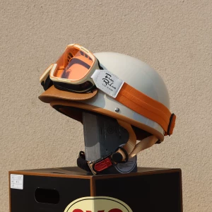 Taiwan Retro Half Helmet Motorcycle Electric Lightweight 3C Summer