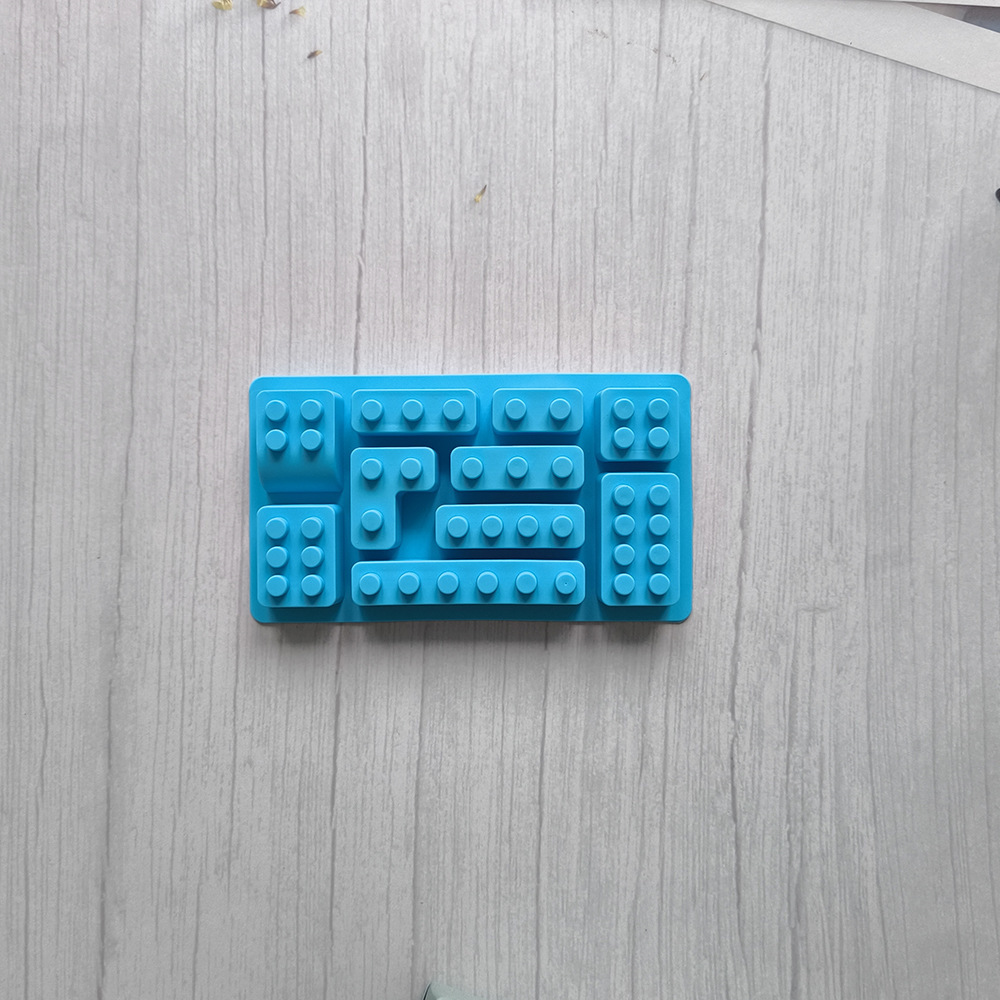 10 bloques de silicona molde de hielo molde de pastel creativo DIY dulces galletas molde de chocolate para hornear 709