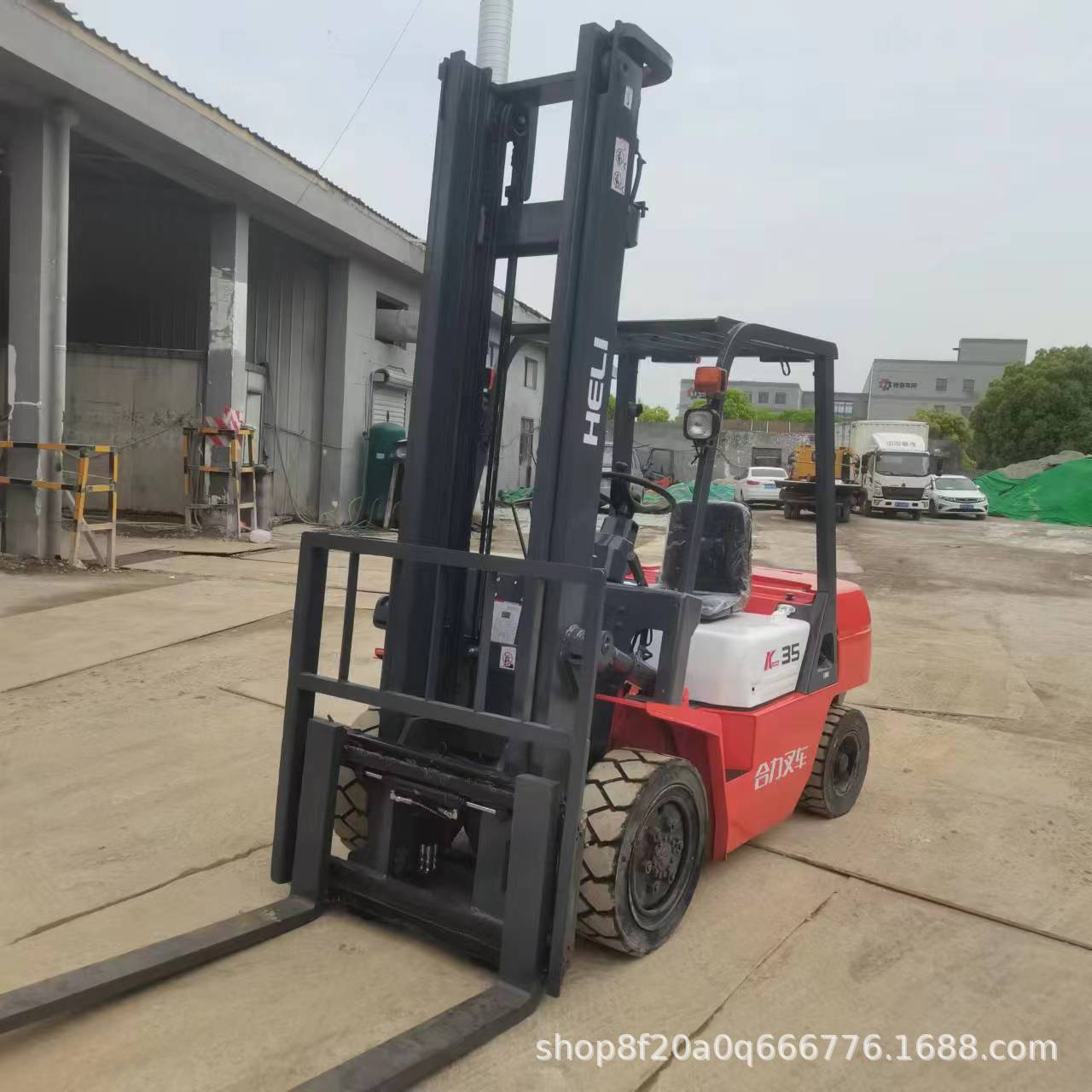 直销二手合力叉车3吨3.5吨K35升高4,5米侧移叉车高栏车卸货搬运车