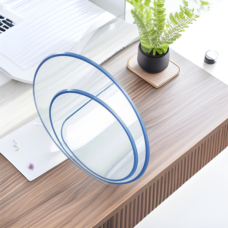 Transparent Pvc Soft Glass Table Mat Crystal Plate Tablecloth High-End Waterproof and Oil-Proof Coffee Table Desk Stain-Resistant Table Mat