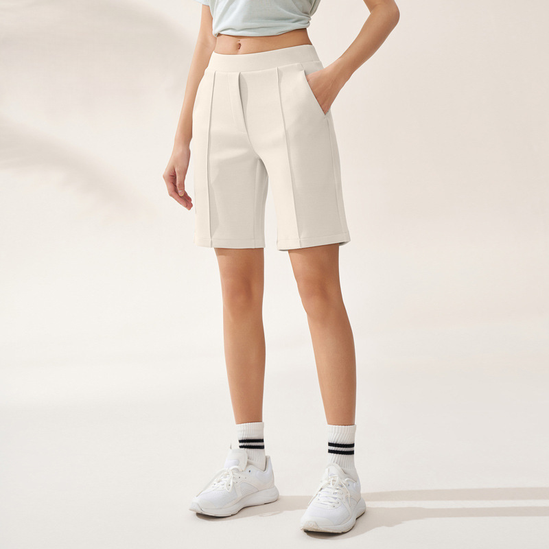 Zhejiang Xichen K8016 Summer Mid-Waist Casual Sports Shorts for Women, Modal Straight-Leg Pants, Breathable and Comfortable