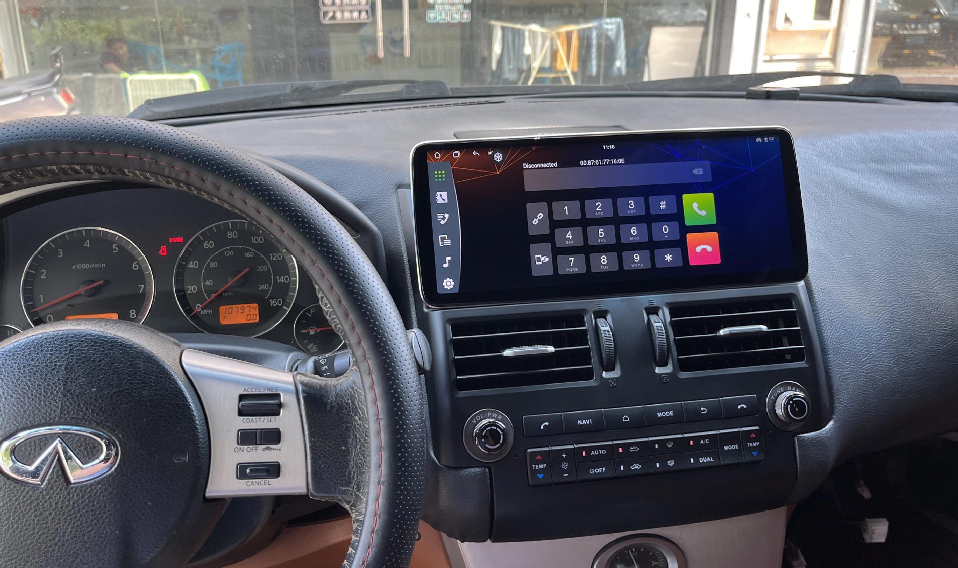 Suitable for Infiniti FX35/FX45 models from 2003-2006: LCD instrument cluster, central control, and smart in-car navigation screen