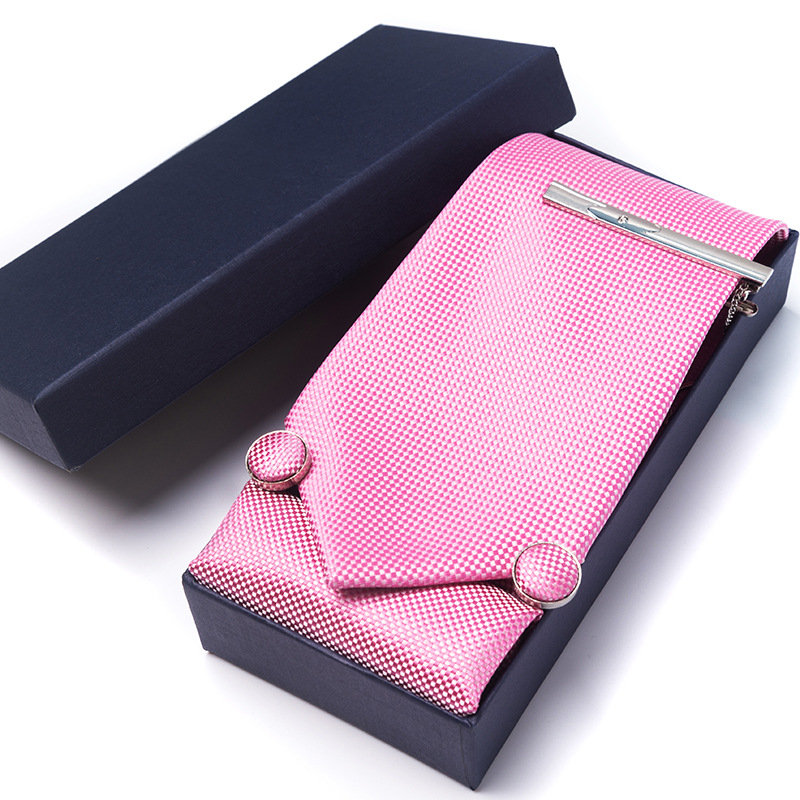 20 Herbst Neues Fünfteiliges Krawattenset Einfarbig Guangzhou_voghion.com