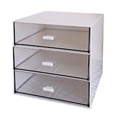 Bulk wholesale acrylic desk storage box, drawer-style dorm small item shelf, student desk stationery pen transparent