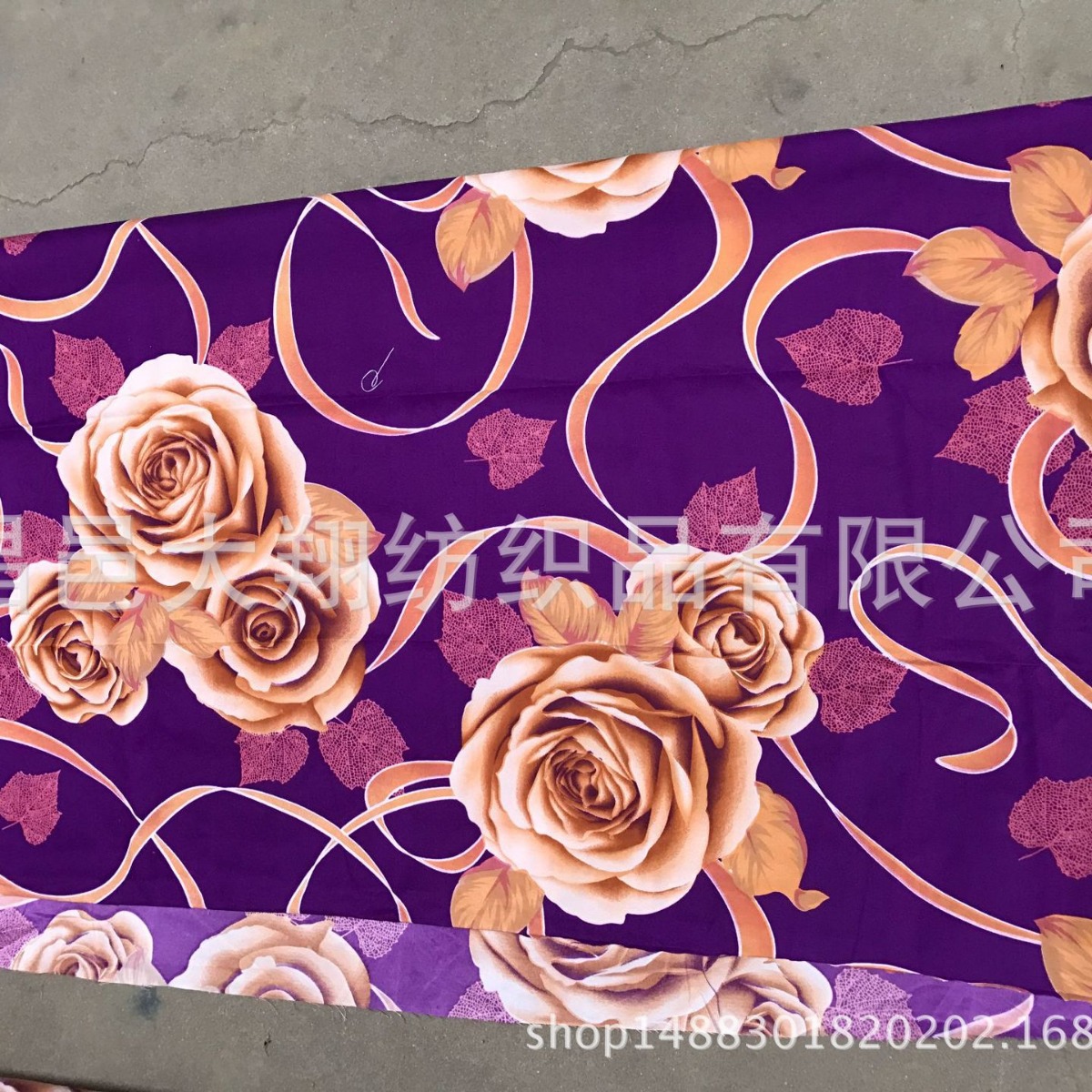 纯涤70克涤磨毛分散印花床品布涤纶印花布