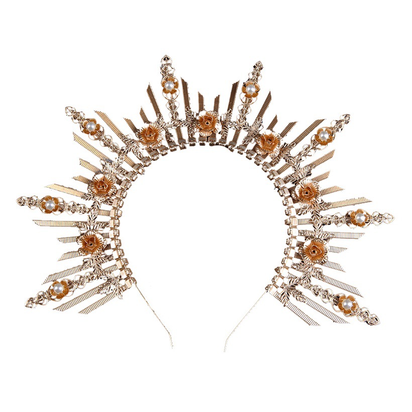 Amazon venta caliente diosa corona transfronteriza nueva lolita virgen halo pelo corona divertido vestir diadema accesorios para el cabello