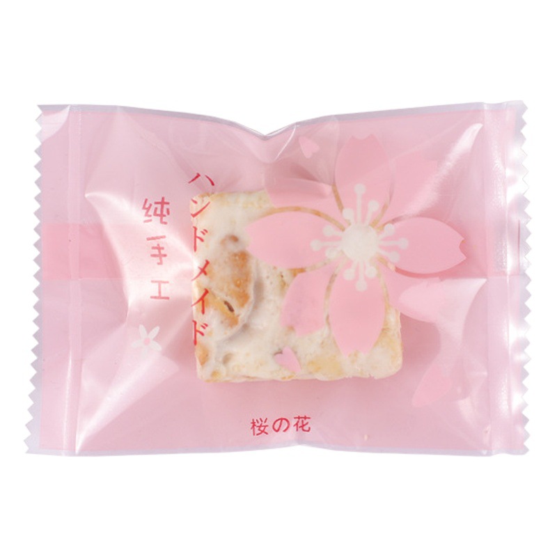 Nueva bolsa de embalaje crujiente de copo de nieve bolsa de dulces para hornear turrón máquina de galletas bolsa de sellado turrón leche Jujube bolsa de embalaje al por mayor