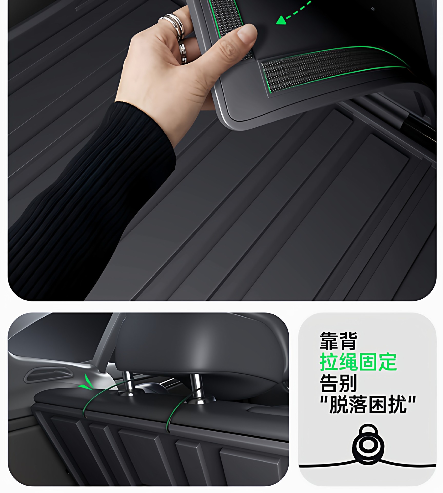 Suitable for Ideal I6/L6/L7/I8/L9/L8 Front and Rear Trunk Mats, Tpe Car-Specific Integrated Trunk Mat