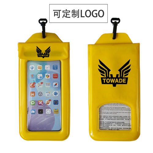 Swimming and diving waterproof mobile phone bag with touch screen rafting water park waterproof mobile phone bag airbag cycling mobile phone case