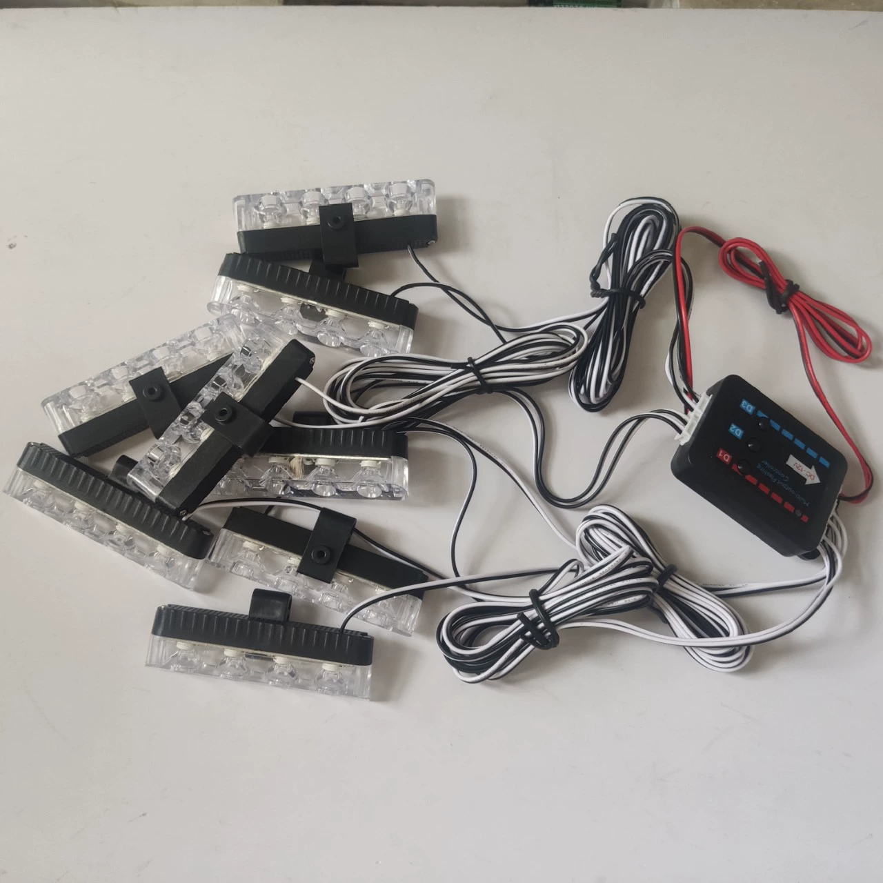 03042-8 ручное управление DC12V One Drag Eight с полным освещением 4LEDX8 32LED клип без перфорации вспышка