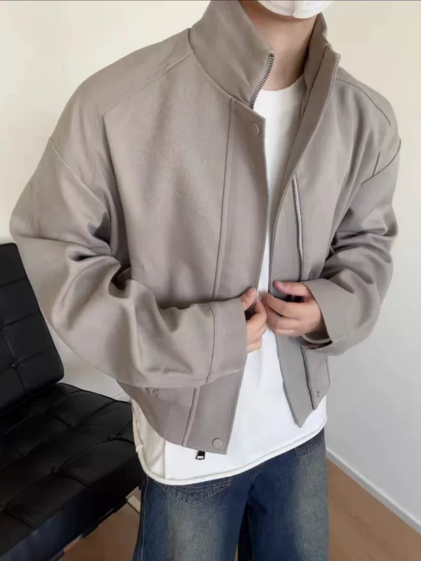 Cleanfit костюм на стойке ворот Harrington jacket мужской 2025 весна американский ретро городской универсальный короткий и широкий жакет