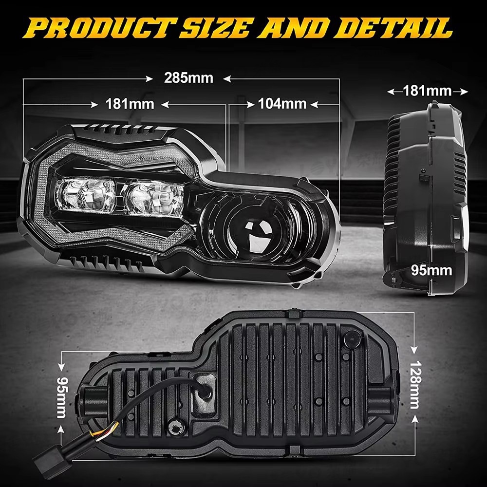 Suitable for F800GS F800 F700GS F650GS LED front headlight BMW motorcycle modification
