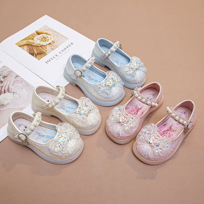 Shoelaces for leather shoes, footwear for princess, shoes from pearl, soft sole