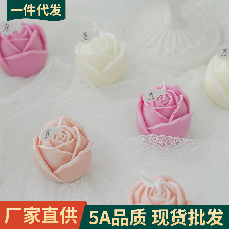 Rosa vela al por mayor Día DE LA Madre Chino Día de San Valentín regalo hecho a mano Regalo de Cumpleaños bricolaje simulación Rosa aromaterapia vela
