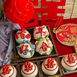 【】玫瑰花生日花馍OEM贴牌定制花式馒头酒店一件代发非遗