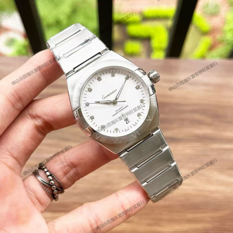 Vs European Fourth and Fifth Generation Constellation Fully Automatic Mechanical Watch Business Stainless Steel Strap Seamaster Speedmaster Luxury Men's Watch